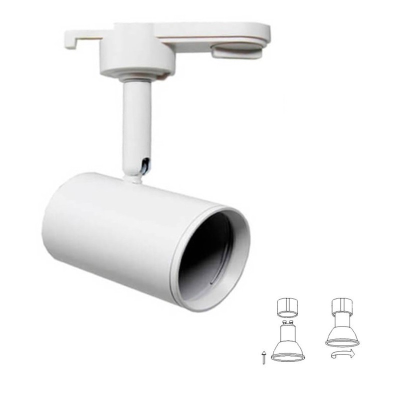 Spot rail blanc - culot GU10