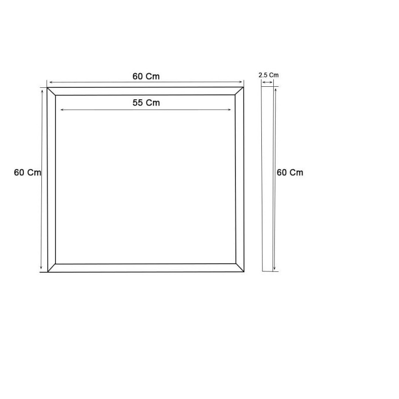 FIT Dalle LED - 60x60 - 40W   - cadre blanc - CCT