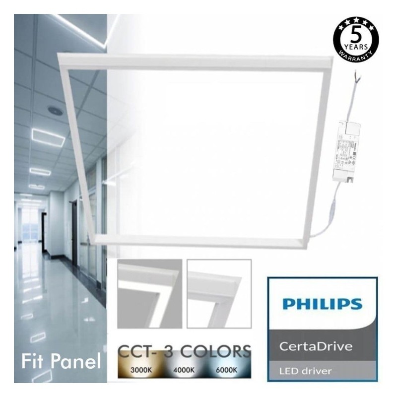 FIT Panel LED 60x60 40W Marco Luminoso Blanco - CCT