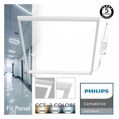 FIT Panel LED 60x60 40W Marco Luminoso Blanco - CCT