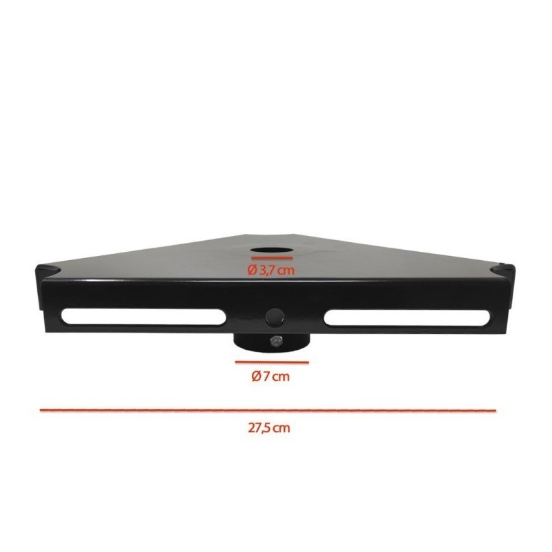 Platine pour 1, 2 ou 3 projecteurs pour poteau d'éclairage public