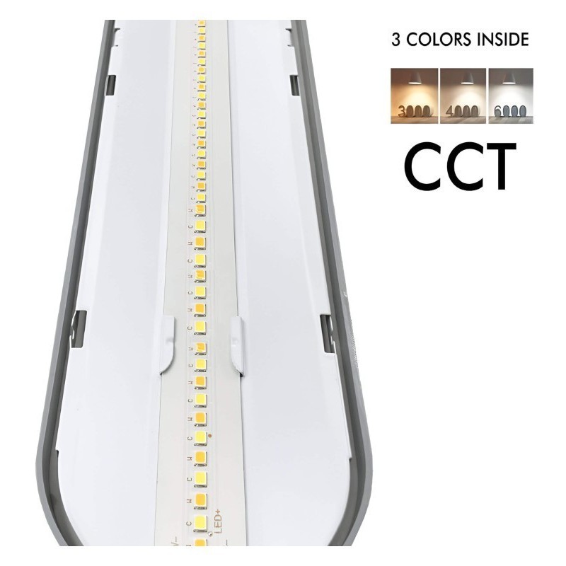 Pantalla Estanca LED 60W-35W - TRIDONIC DRIVER - CCT - 150CM