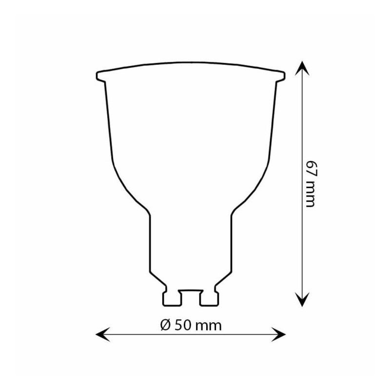 Dicroica LED 10W 100° GU10 -1200Lm- OSRAM CHIP DURIS E 2835