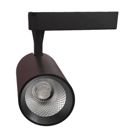 Foco LED 30W PARMA Negro Carril Monofásico - CCT - CRI+92 - 48º