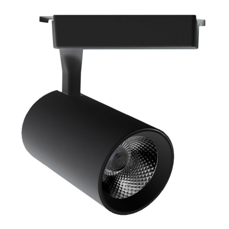 Foco LED 30W PARMA Negro Carril Monofásico - CCT - CRI+92 - 48º