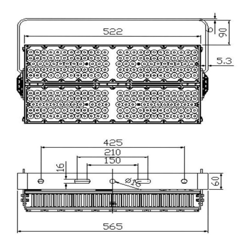 Foco Proyector LED 1200W PHILIPS Xitanium - STADIUM LINE - 150Lm/W - CLASS A 1-10V/ OPCIONAL DALI