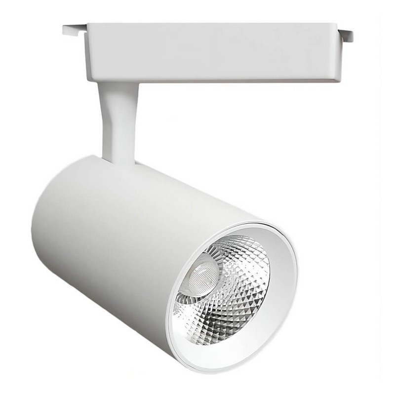 Foco LED 30W PARMA Blanco Carril Monofásico - CCT - CRI+92 - 48º