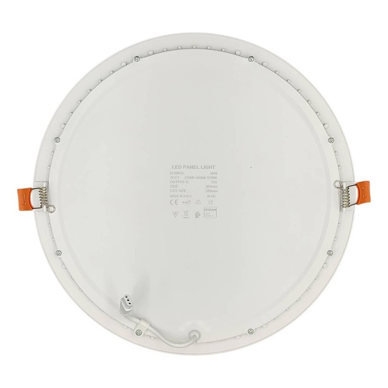 Placa Slim LED Circular 30W - CCT - OSRAM CHIP DURIS E2835