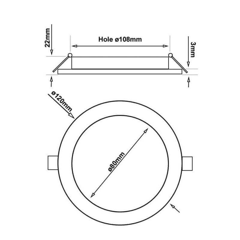 SLIM LED plate 10W - CCT - Osram Chip Duris E2835