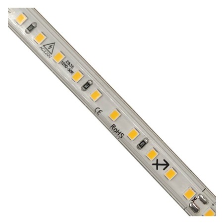 Tira LED 220V | 120xLED/M | 20m | SMD2835 | 1540Lm/M | 14W/M | IP67 | Corte Cada 10cm