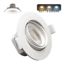 Empotrable LED 7W Circular Blanco - CCT Color Seleccionable