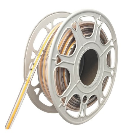 Tira LED COB 220V | 448 LED/M | 20m | FLIP CHIP | 1200Lm/M |14W/M | CRI+82 | IP67