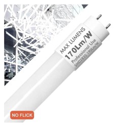 20W Crystal LED Tube 120cm Pro Max Lumens - 3400lm - No Flick