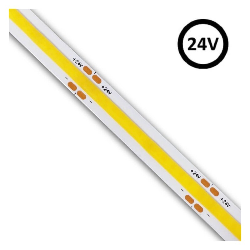 TIRA LED 24V COB 12W/M CORTE CADA 5CM IP20 5 METROS 280 LED/M