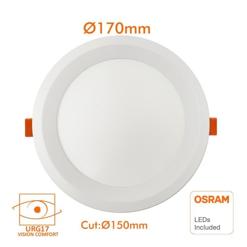 Downlight LED 16W Circular - OSRAM CHIP DURIS E 2835 - CCT - UGR19
