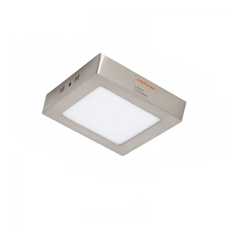 ▷ Buy LED ceilings 8W Square Stainless Steel - CCT - Osram Chip Duris E 2835