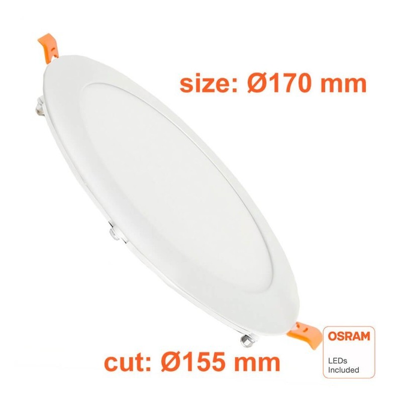 Comprar Placa Slim LED Circular 15W - Iluminación Empotrable Techo