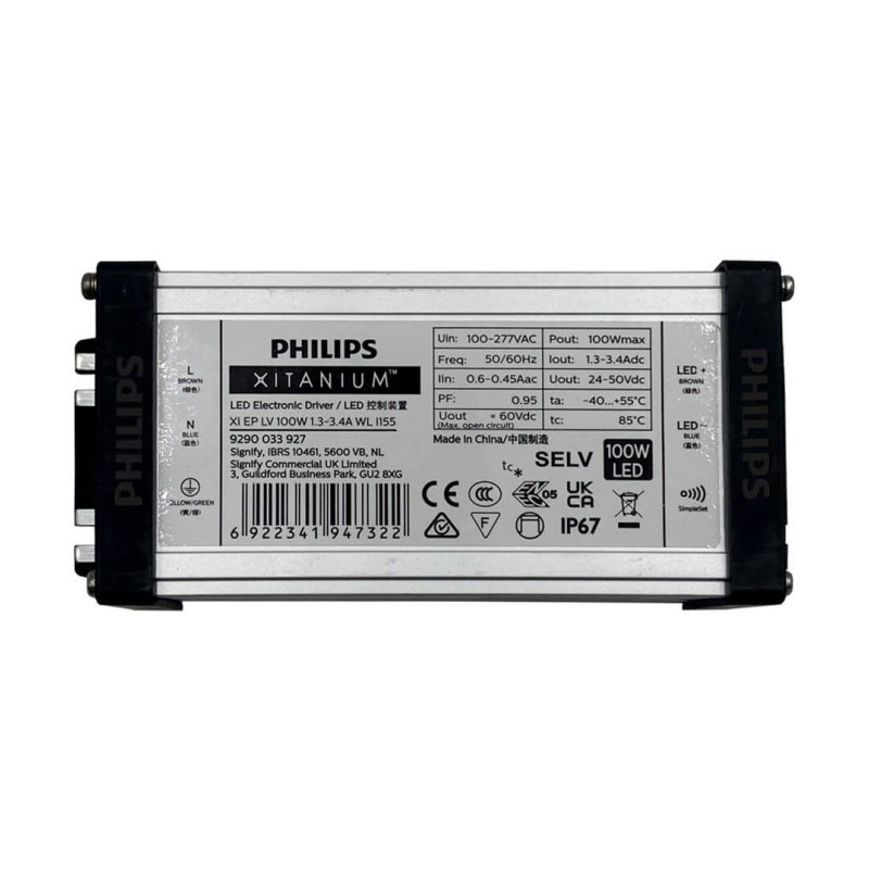 Driver Philips XITANIUM para Luminarias LED de hasta 100W - 2100 mA - 5 años Garantia