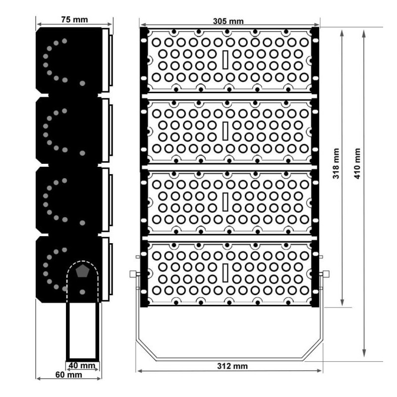 Comprar LED Projector 200W DOB MAGNUM OSRAM Chip SMD3030-3D 180Lm/W 90º