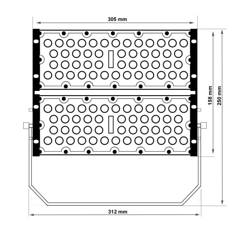 Buy LED projector 100w Dob Magnum Osram Chip SMD3030-3D 180LM / W 60º
