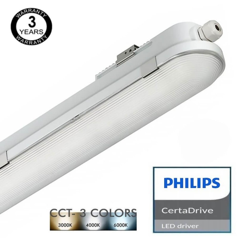 Buy 120cm 40W LED Tri-Proof Light Philips Driver COREPLUS - CCT