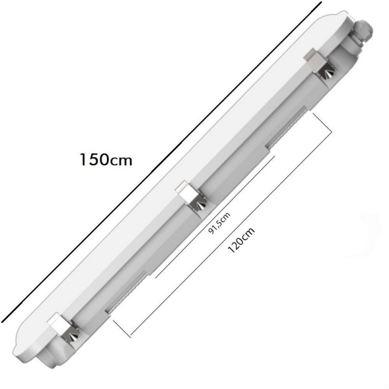Buy 150cm 55W LED Tri-Proof Light Philips Driver COREPLUS - CCT