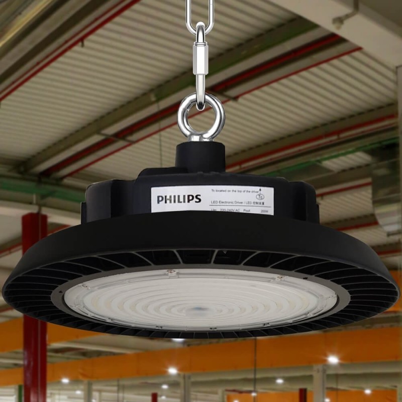 ▷ Campânula LED UFO 200W NEW ITALY | Driver PHILIPS | Regulável 1-10V