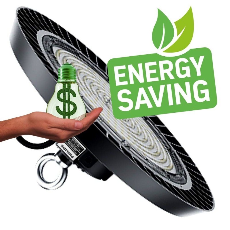 ▷ Cloche LED UFO 200W NEW ITALY | Driver PHILIPS | Dimmable 1-10V