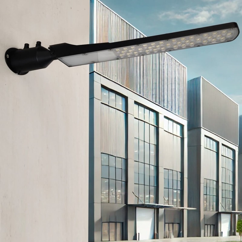 ▷ Farola Led 100W Negra AREA FLEX Orientable OSRAM Chip - Exterior IP65