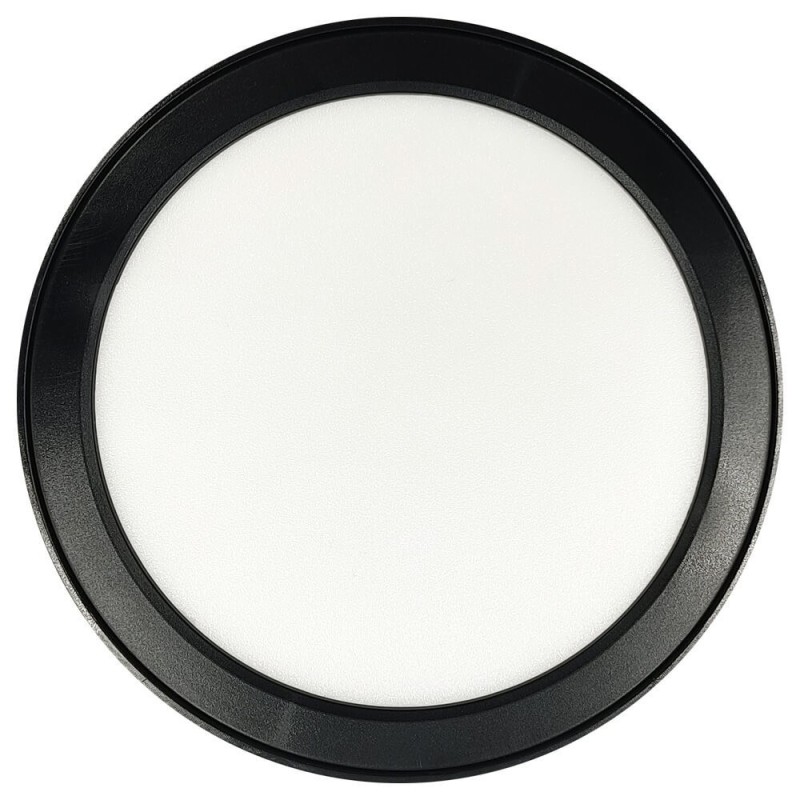 ▷ Plafonnier Circulaire Noir BONN CCT Ø125mm - Downlight Réglable