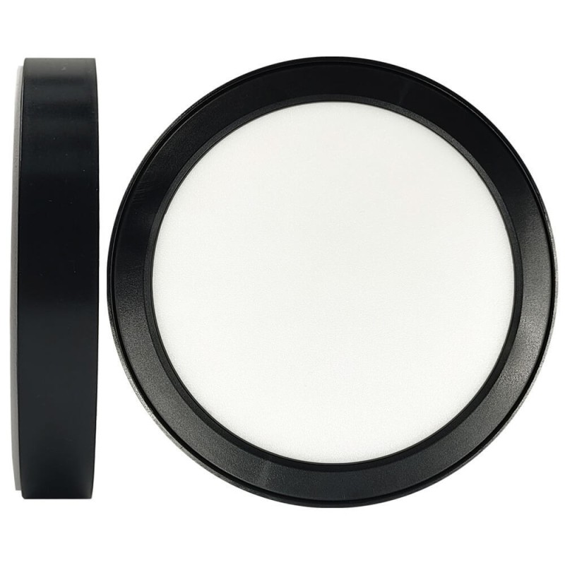▷ Plafon Circular Preto BONN CCT Ø125mm - Downlight ajustável