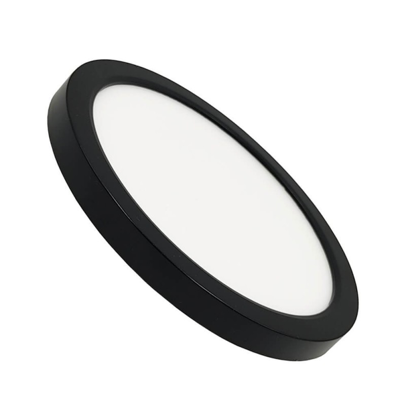 ▷ Plafón Circular Negro BONN CCT Ø125mm - Lámpara Empotrable Ajustable
