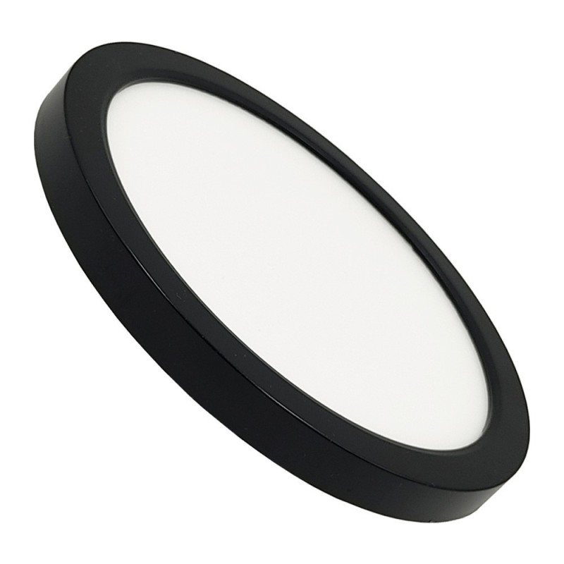 ▷ Plafoniera Circolare Nero BONN CCT Ø175mm - Downlight Regolabile