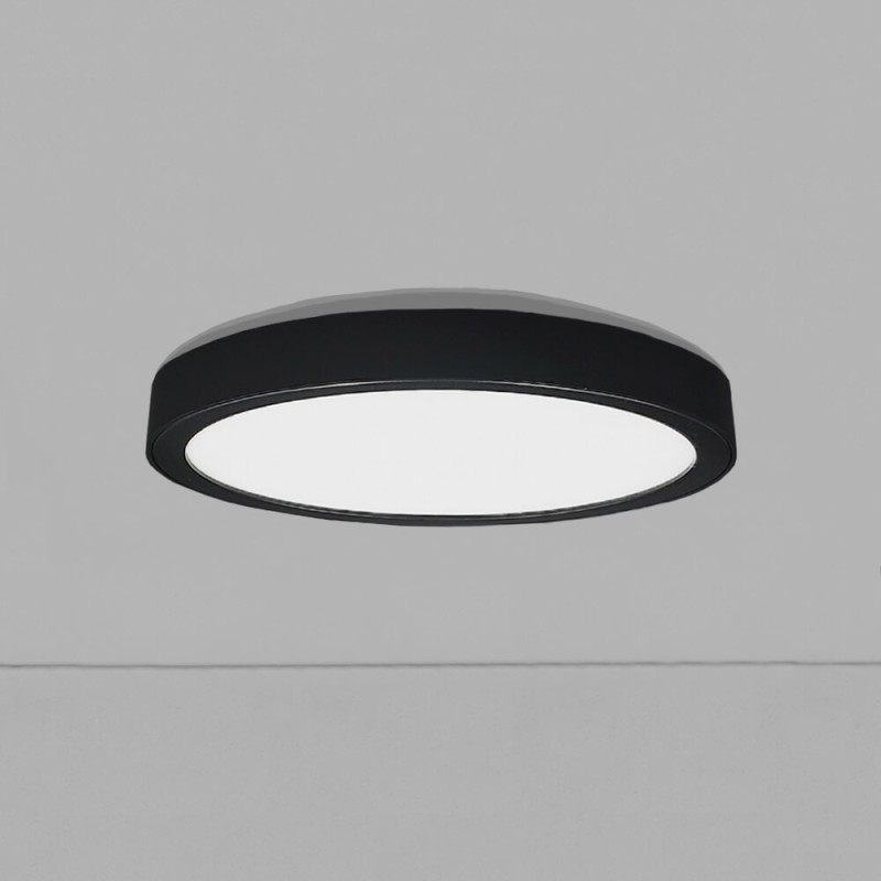 ▷ Plafón Circular Negro BONN CCT Ø175mm - Lámpara Empotrable Ajustable