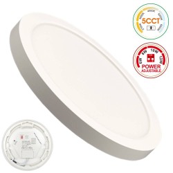 ▷ Plafoniera Circolare Bianco BONN CCT Ø175mm - Downlight Regolabile