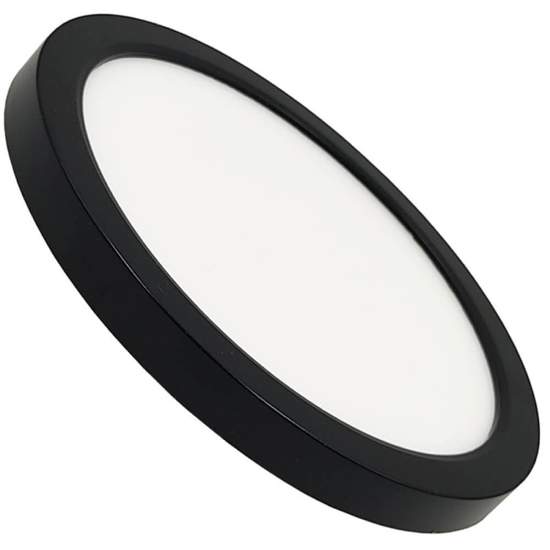 ▷ Plafoniera Circolare Nero BONN CCT Ø225mm - Downlight Regolabile