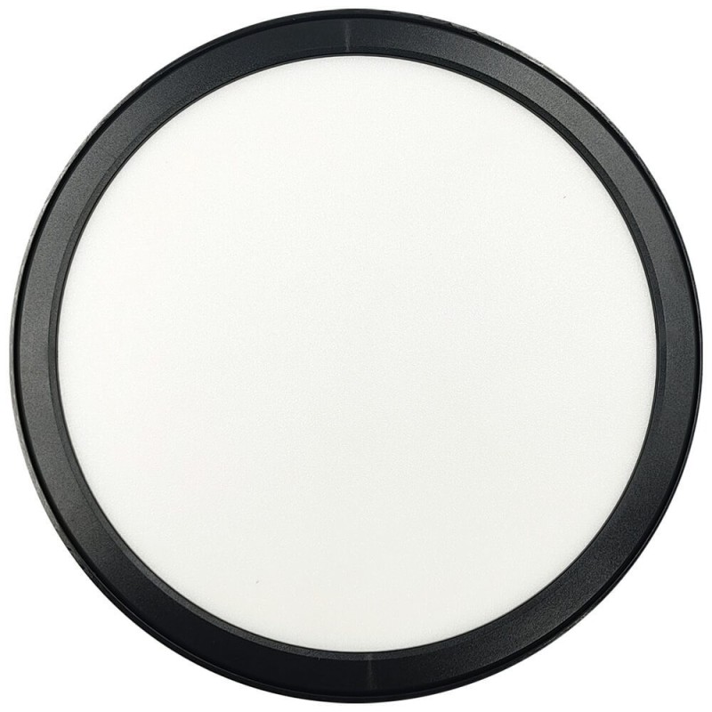 ▷ Plafón Circular Negro BONN CCT Ø225mm - Lámpara Empotrable Ajustable