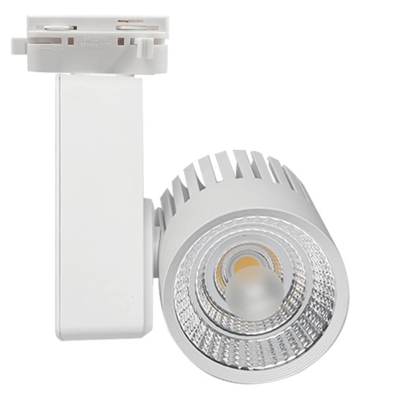 ▷ Faretto Binario Monofase GRAZ 40W CRI+98 | Chip Bridgelux | 3CCT