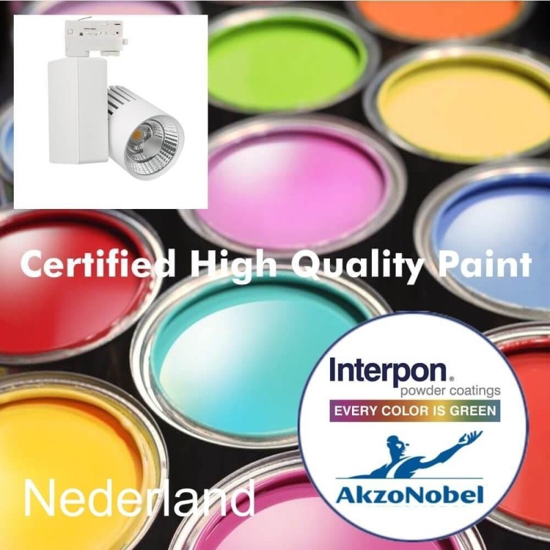 ▷ 1-Phase LED TrackLight GRAZ 40W CRI+98 | Chip Bridgelux | 3CCT