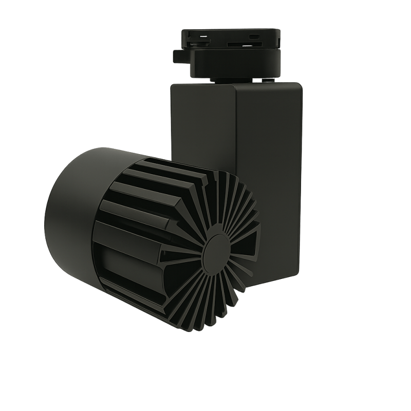 ▷ Acquista Faretto Binario Monofase Nero 40W GRAZ | Luce 3CCT CRI+92