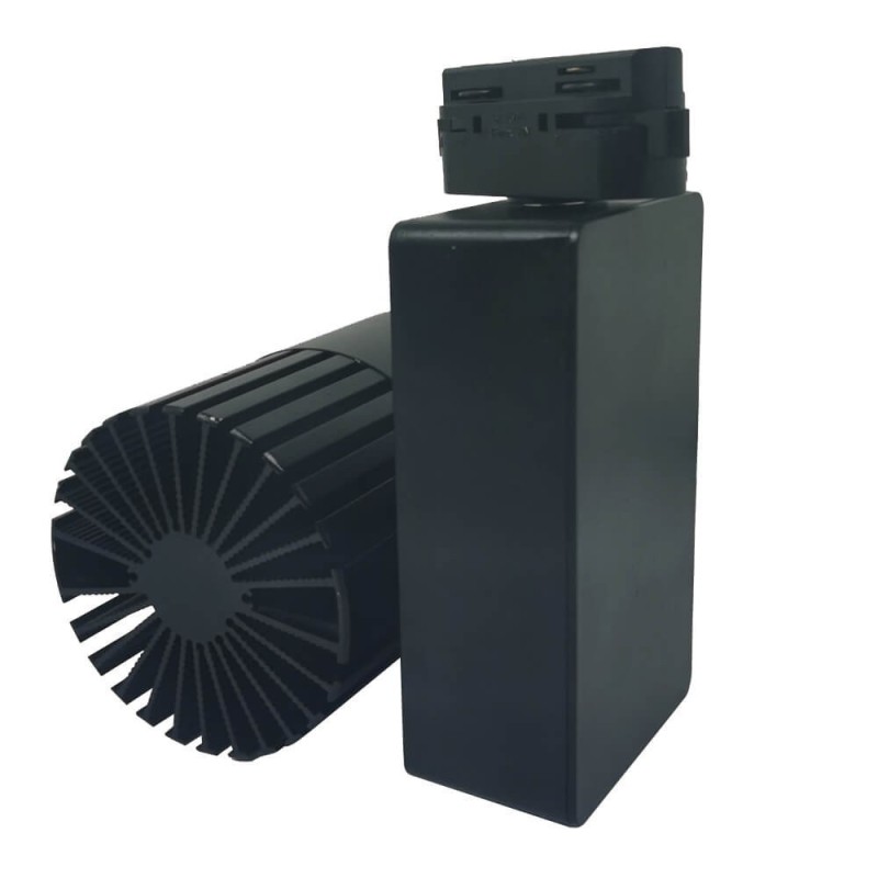 ▷ Comprar Foco Calha Monofásica Preto 40W GRAZ | Luz 3CCT CRI+92