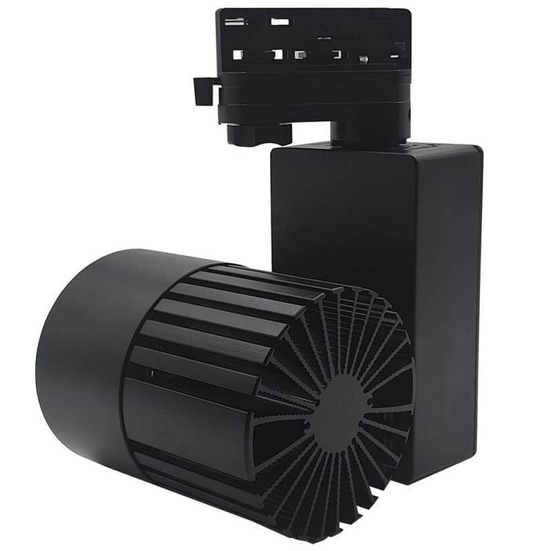 ▷ Comprar Foco Carril Trifásico Negro 40W GRAZ | Luz 3CCT CRI+92