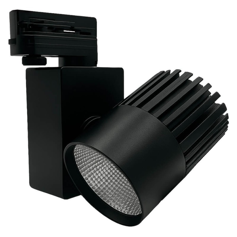 ▷ Comprar Foco LED GRAZ Calha Trifásico Preto 40W | Luz 3CCT CRI+92