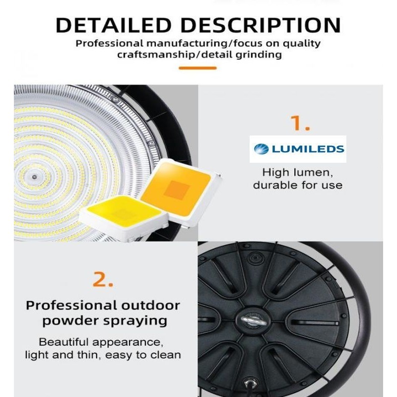 ▷ Campânula LED UFO TITAN 200W NEW TITAN 3CCT | Iluminação Industrial