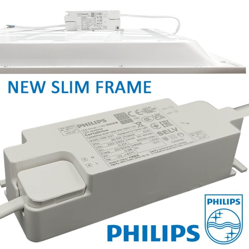 ▷ Pack 10 Pannelli LED 60x60 40W Soffitti smontabili | Driver Philips
