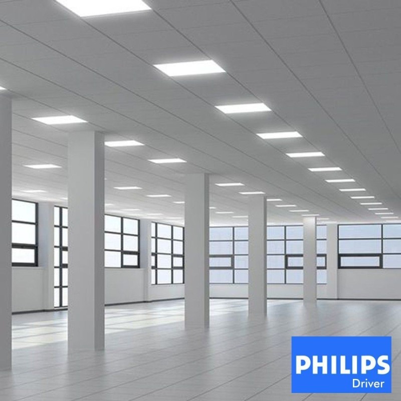▷ Pack 10 Pannelli LED 60x60 40W Soffitti smontabili | Driver Philips