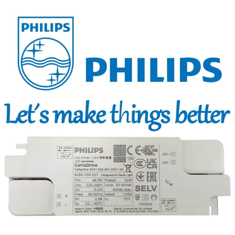 ▷ Pack 10 Paneles LED 60x60 40W Techos Desmontables| Driver Philips