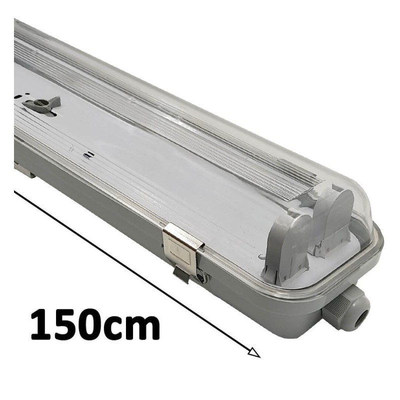 IP65 Stanca Screen for 2 LED tubes - 150cm