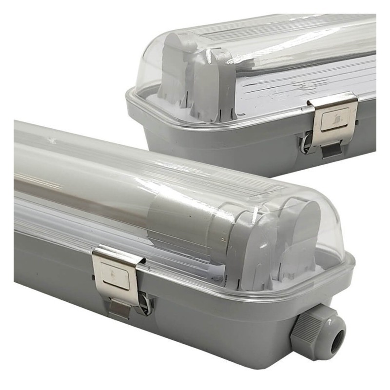 IP65 Stanca Screen for 2 LED tubes - 150cm