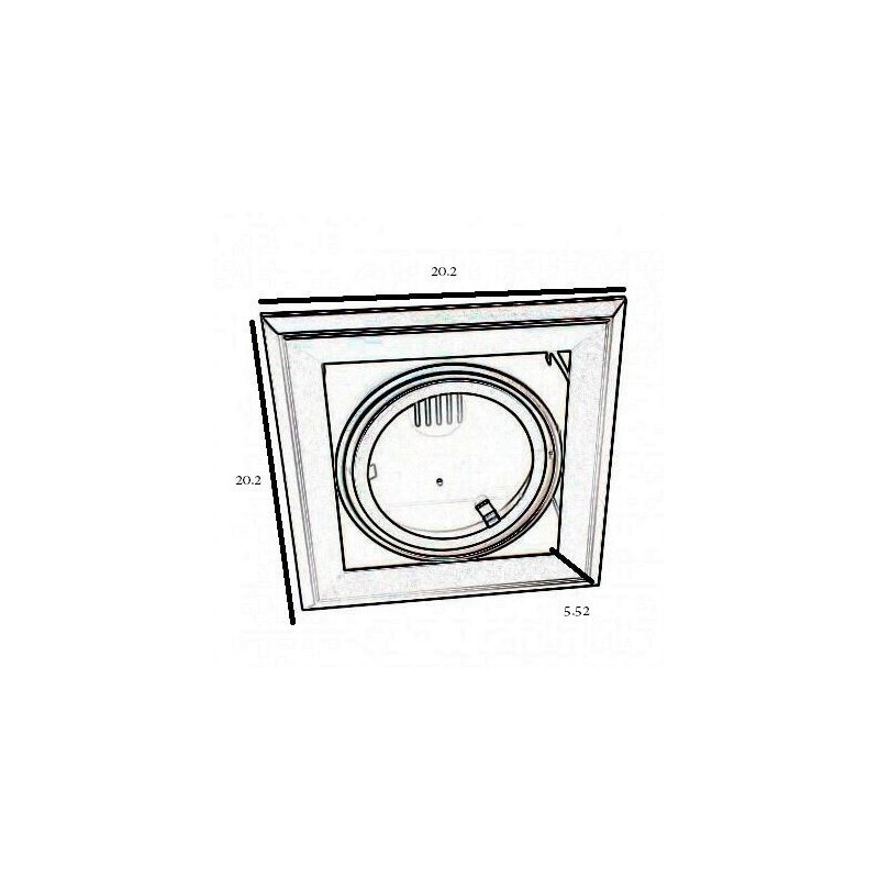 Comprar Marco NEGRO orientable para AR111